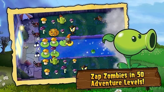 Plants vs. Zombies - This is a free online games, very popular and